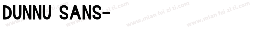 dunnu sans字体转换
